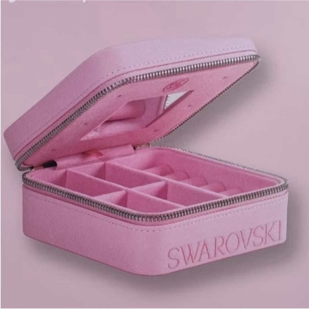 Swarovski Pink Travel Jewelry Organizer Case